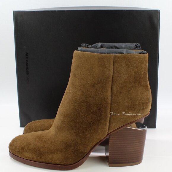 New ALEXANDER WANG Gabi Suede Ankle Boots - Picture 3 of 16